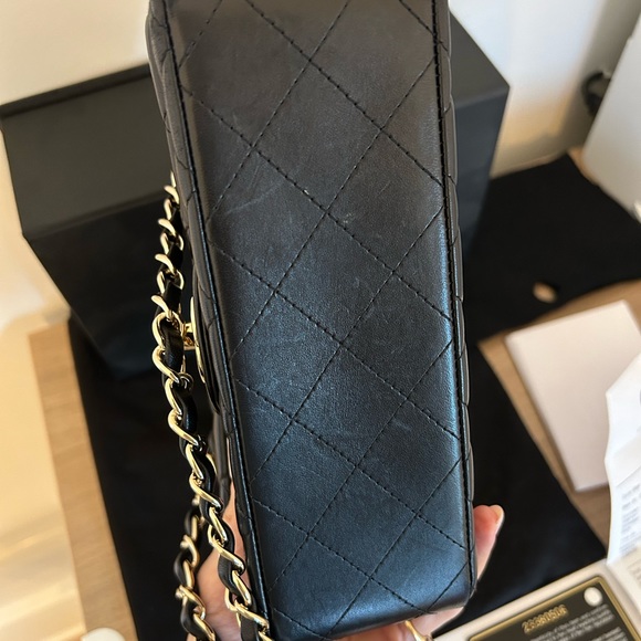 Chanel mini rectangular classic flap black lambskin gold hardware - Picture 6 of 9